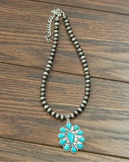 Natural Turquoise Navajo Necklace